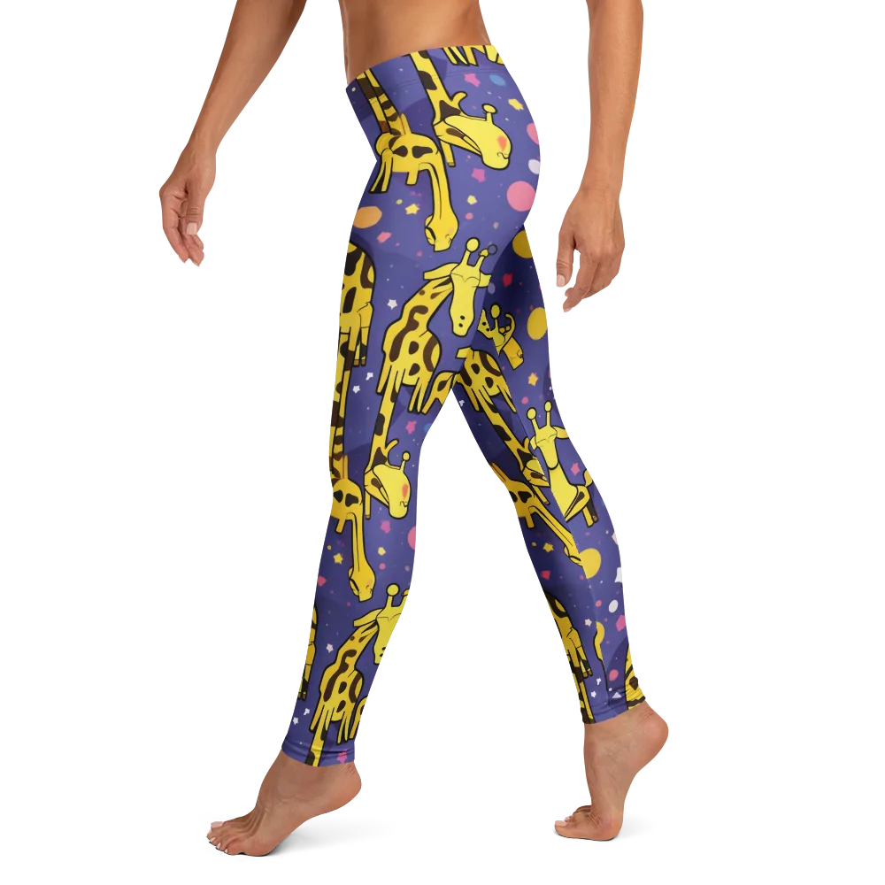 Cosmic Giraffe on Leggings — Left