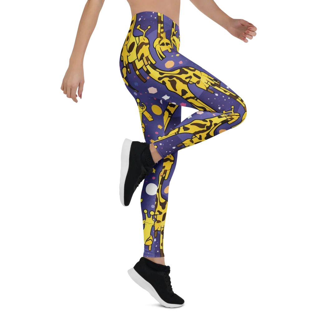 Cosmic Giraffe on Leggings — Right