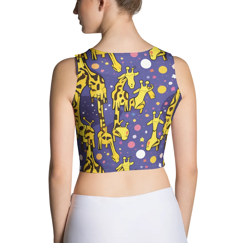 Cosmic Giraffe on Crop Top — Back