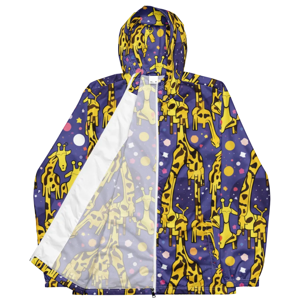 Cosmic Giraffe on Men's Windbreaker — Front