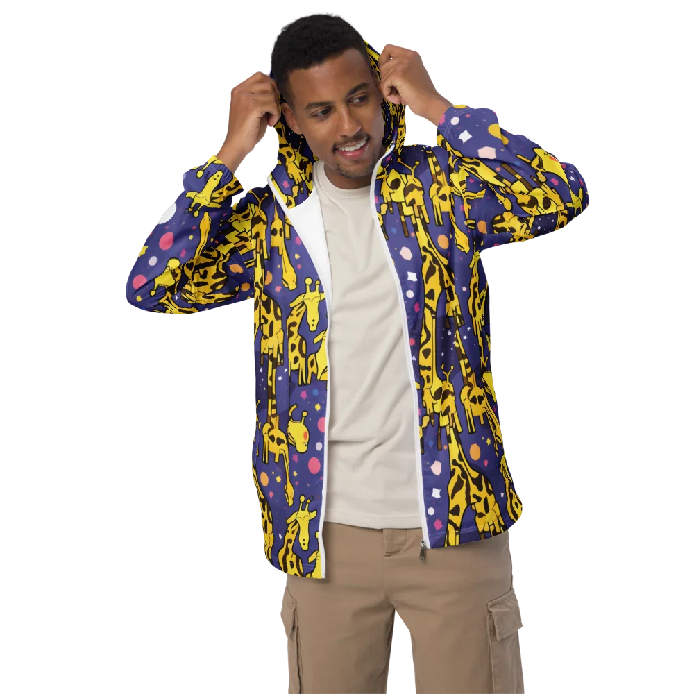 Cosmic Giraffe on Men's Windbreaker — Front