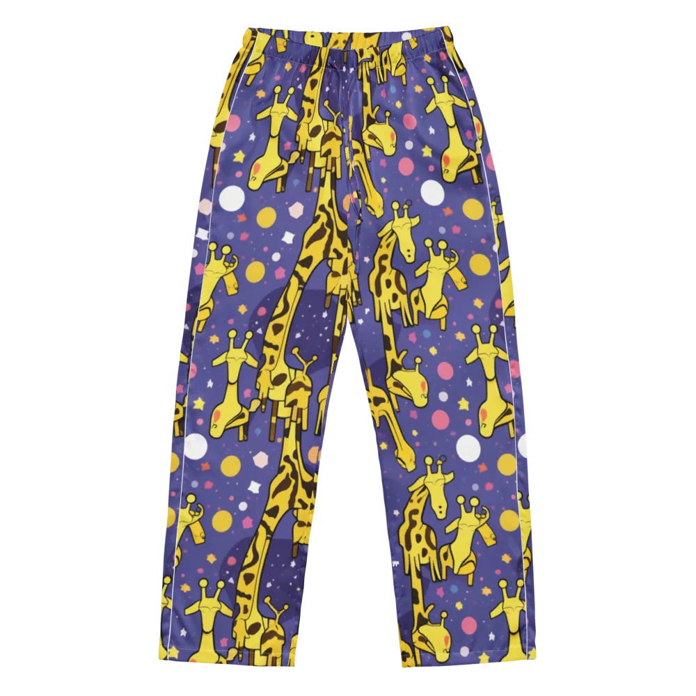 Cosmic Giraffe on Women's Pajama Pants — Front