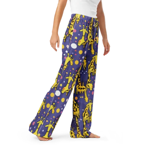Cosmic Giraffe on a Women's Pajama Pants