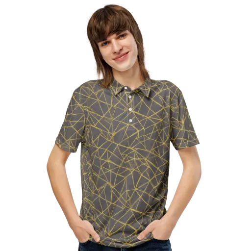 Aurum Web on a Men's Slim Fit Polo Shirt
