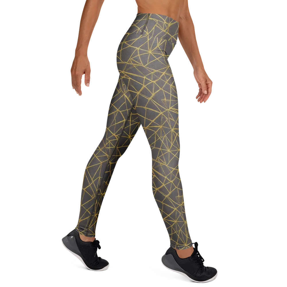 Aurum Web on Yoga Leggings — Right