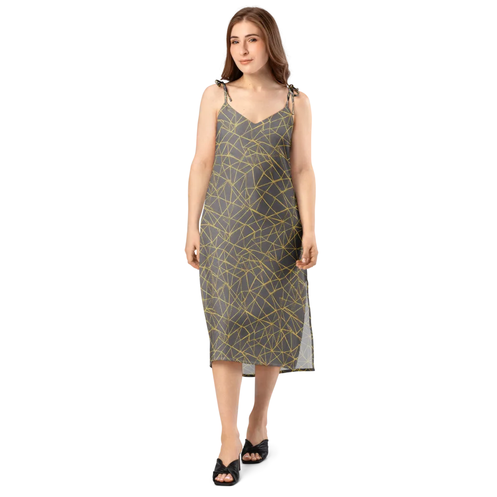 Aurum Web on Slip Dress — Front