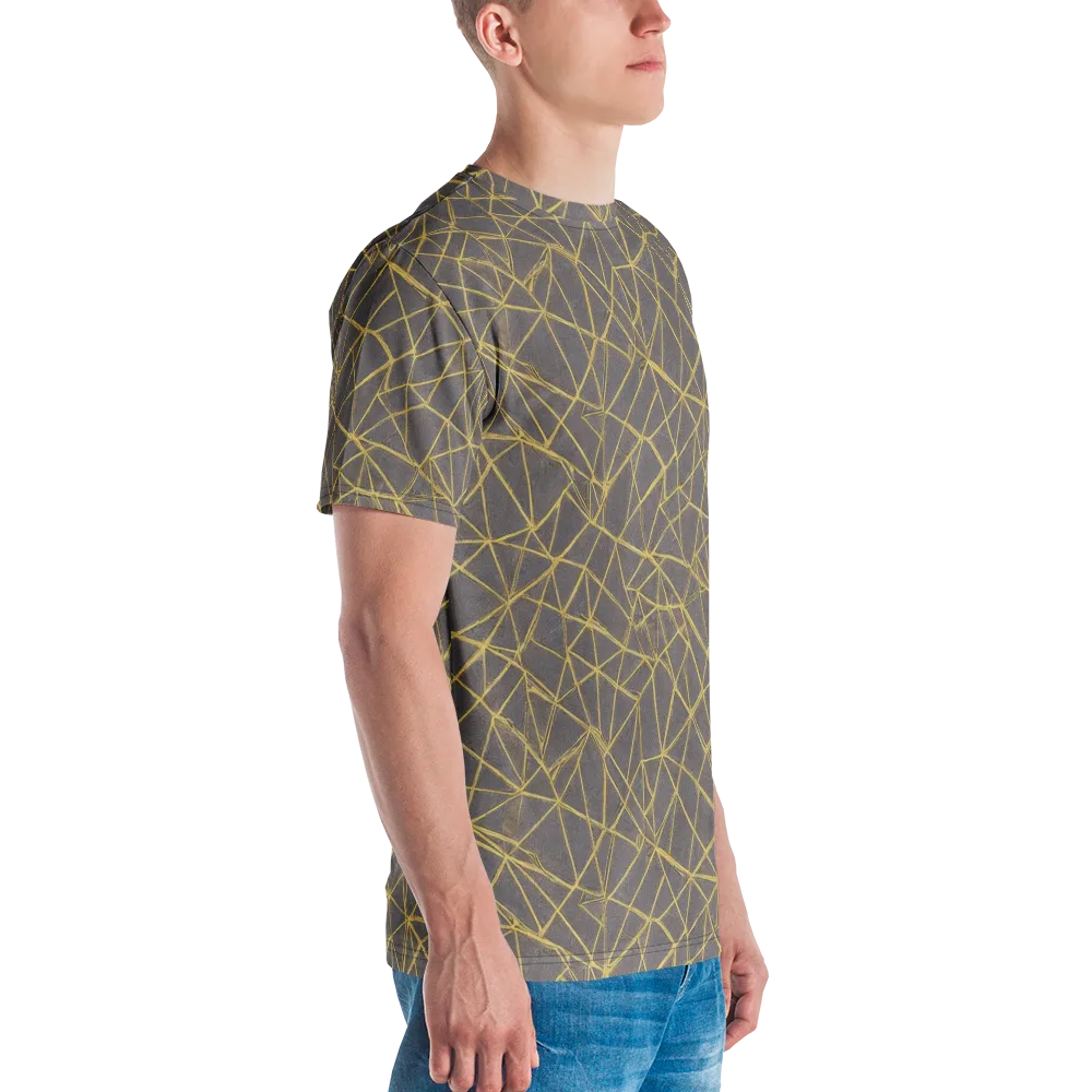 Aurum Web on Men's Crew Neck T-Shirt — Right