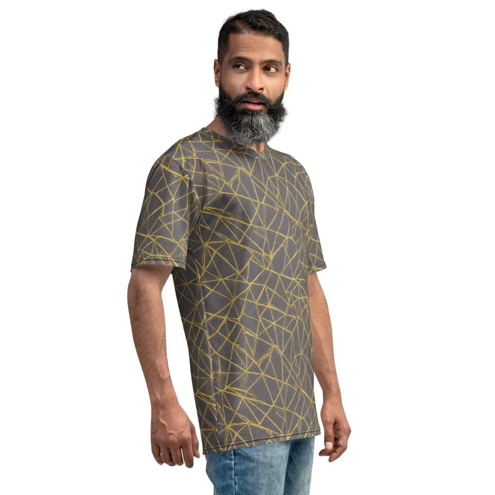 Aurum Web on Men's Crew Neck T-Shirt — Right