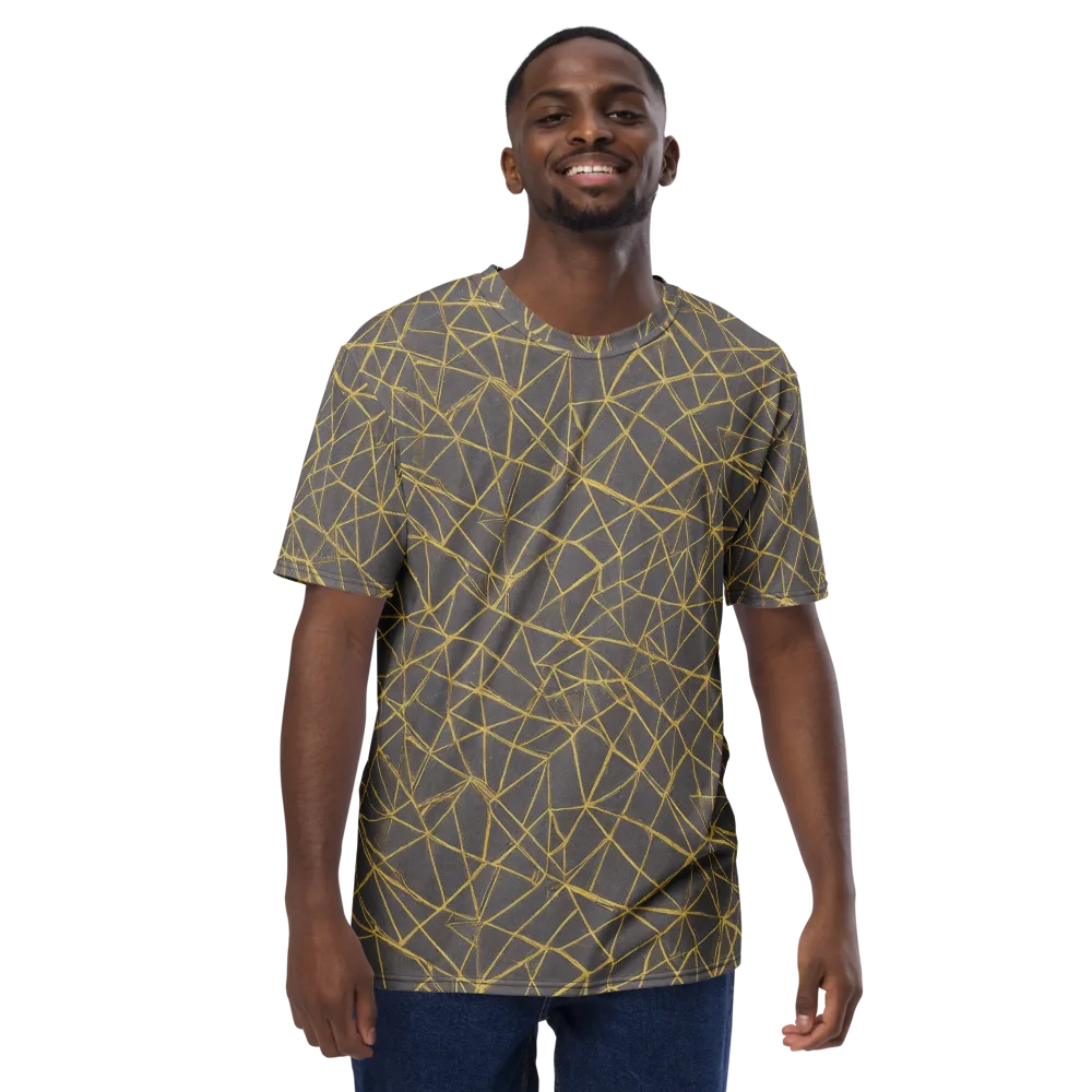 Aurum Web on Men's Crew Neck T-Shirt — Front