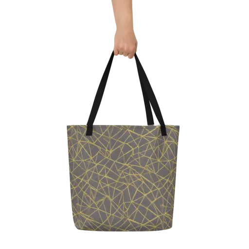 Aurum Web on a Large Tote Bag W/ Pocket