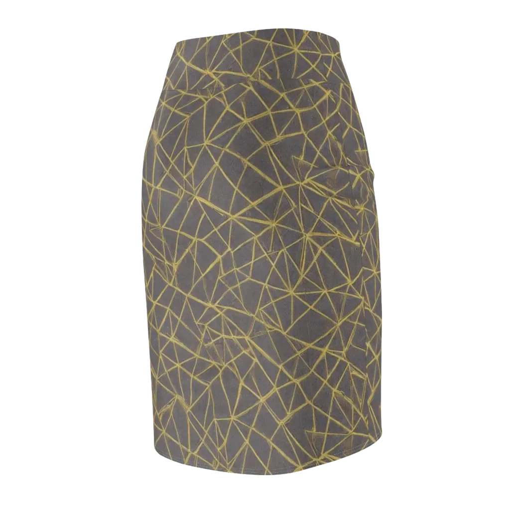 Aurum Web on Pencil Skirt — Back Side