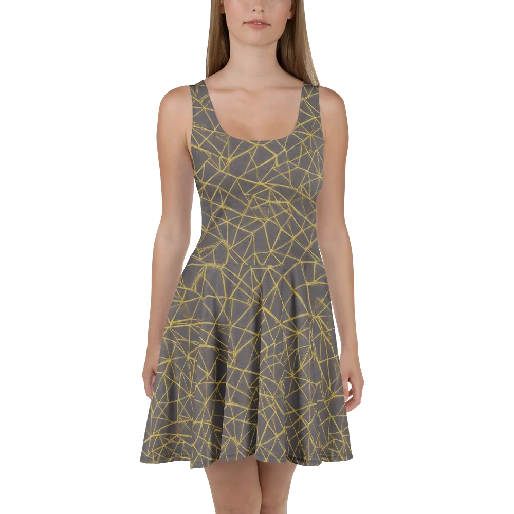 Aurum Web on Skater Dress — Front
