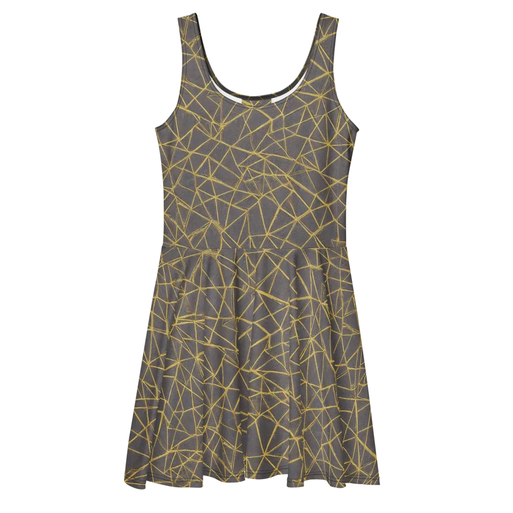 Aurum Web on Skater Dress — Front
