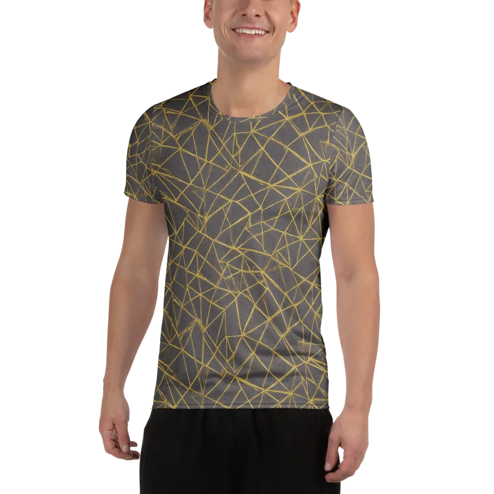 Aurum Web on Men's Athletic T-Shirt — Front