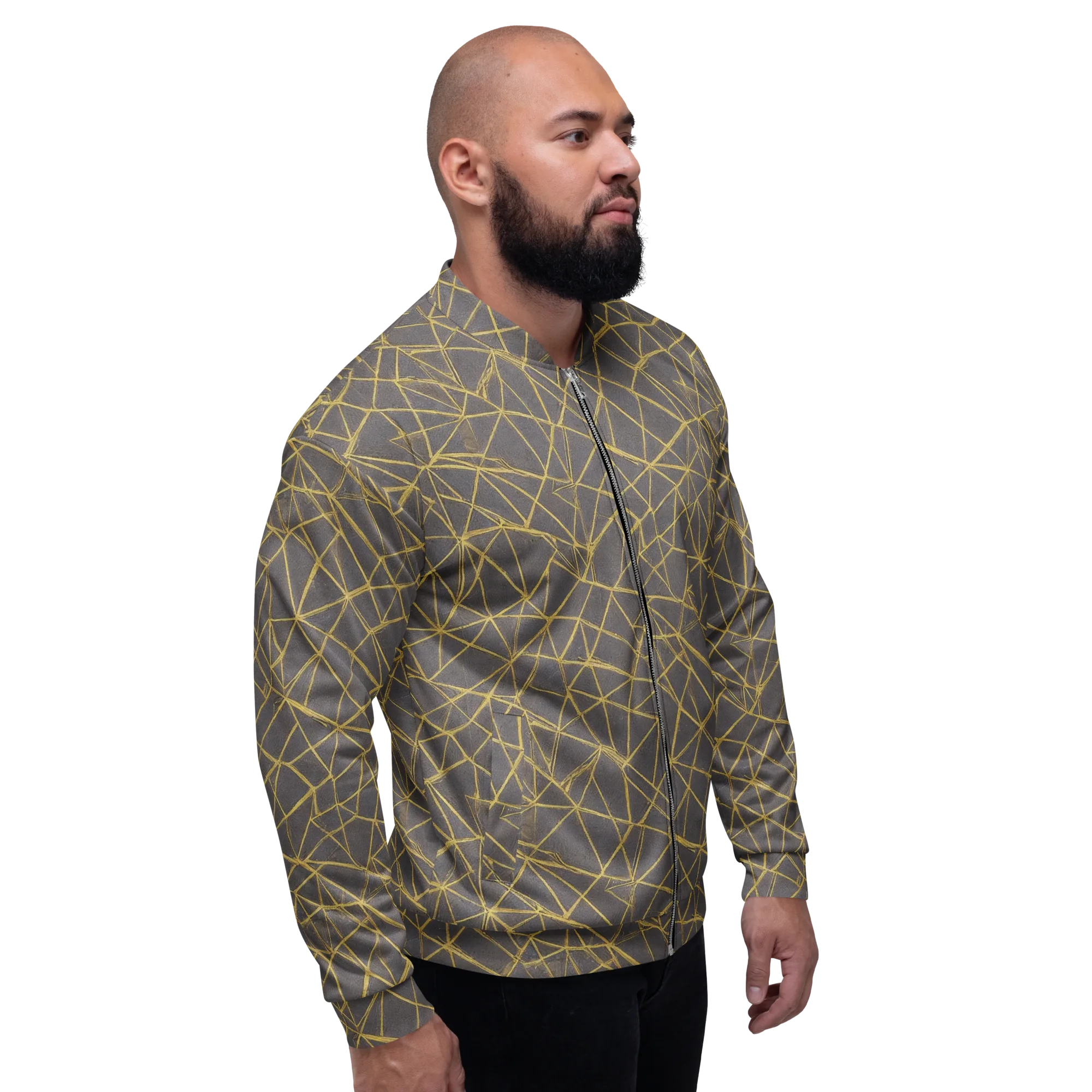 Aurum Web on Bomber Jacket — Right