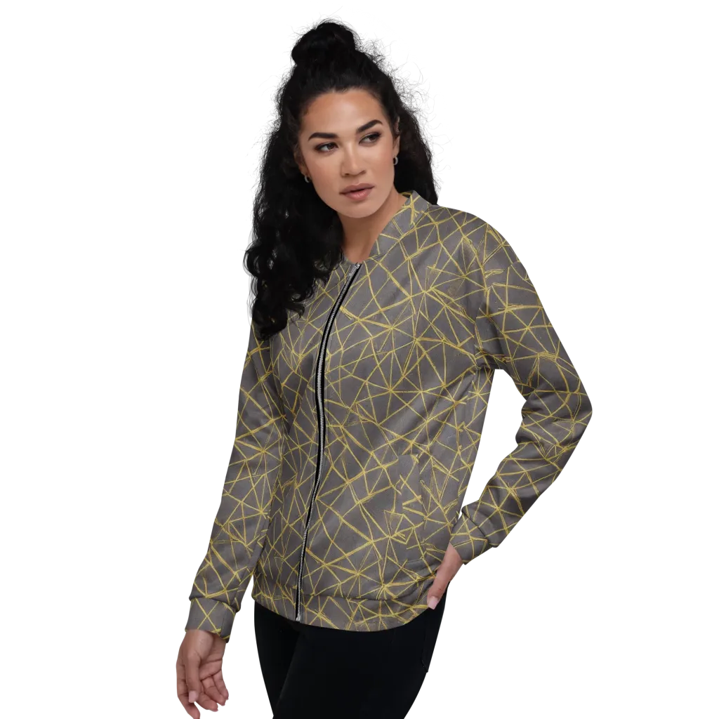 Aurum Web on Bomber Jacket — Left