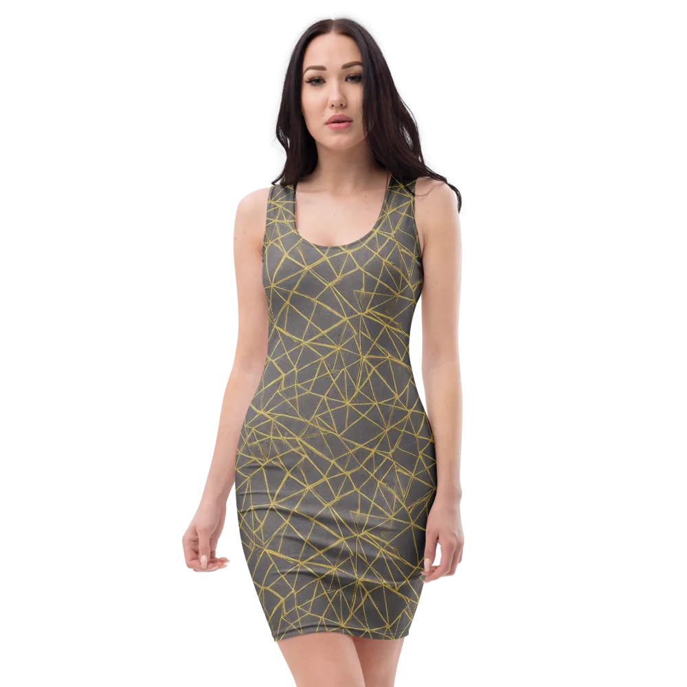 Aurum Web on Bodycon Dress — Front
