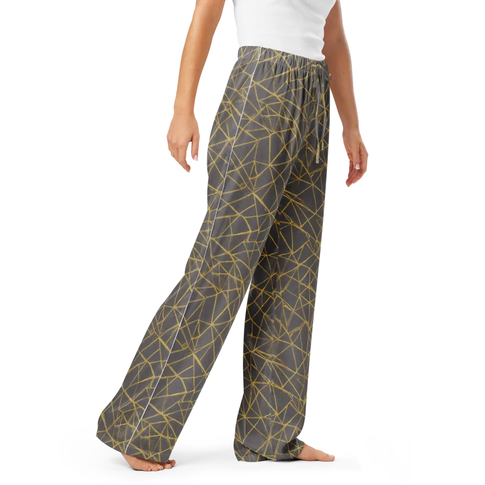 Aurum Web on Women's Pajama Pants — Right Front