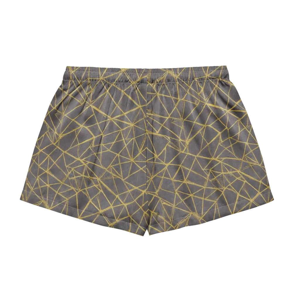 Aurum Web on Women's Pajama Shorts — Back