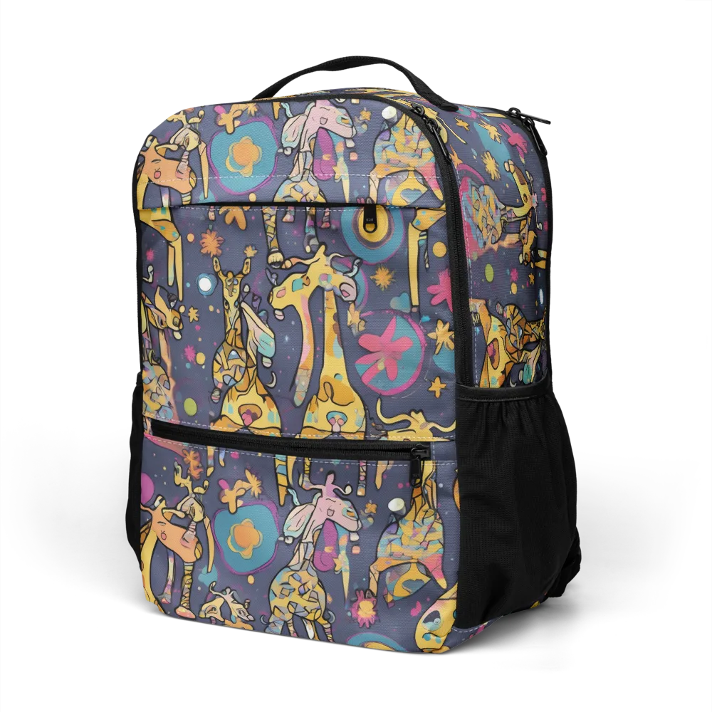 Neon Savannah on Utility Backpack — Left Front