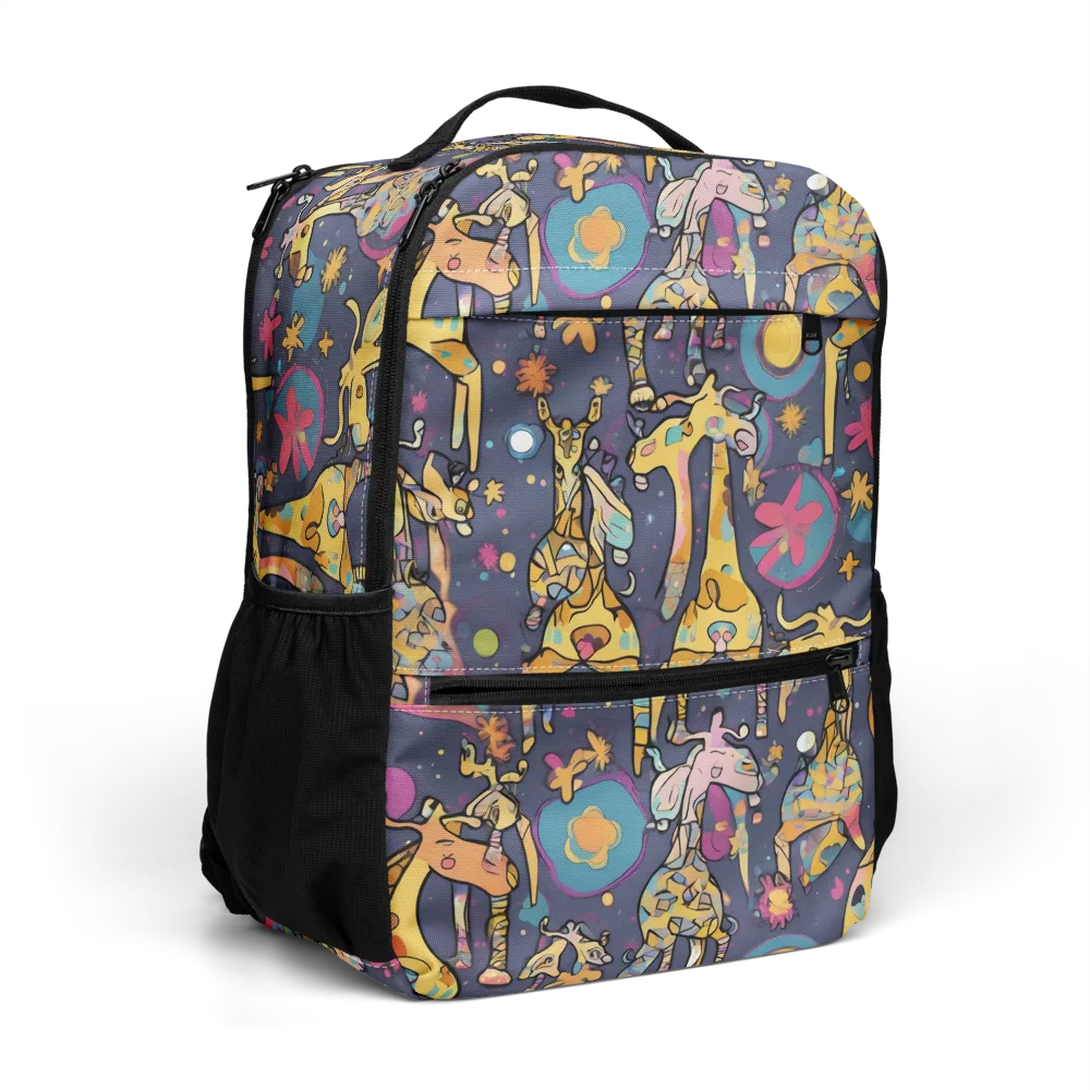 Neon Savannah on Utility Backpack — Right Front