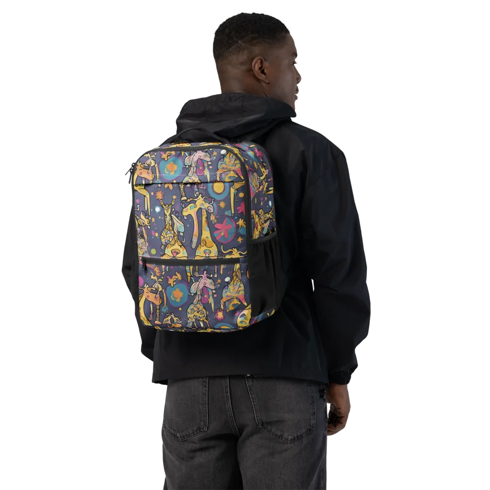 Neon Savannah on Utility Backpack — Back