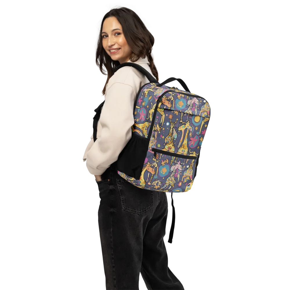 Neon Savannah on Utility Backpack — Back