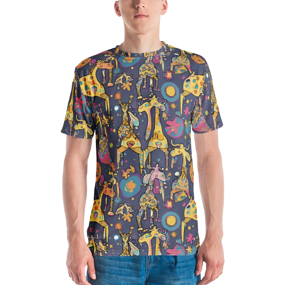 Neon Savannah on Men's Crew Neck T-Shirt — Front