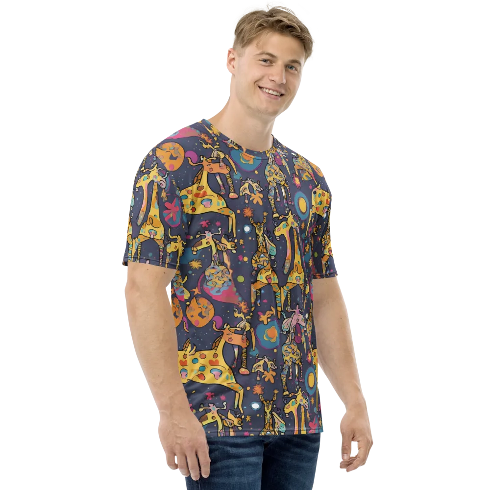 Neon Savannah on Men's Crew Neck T-Shirt — Right