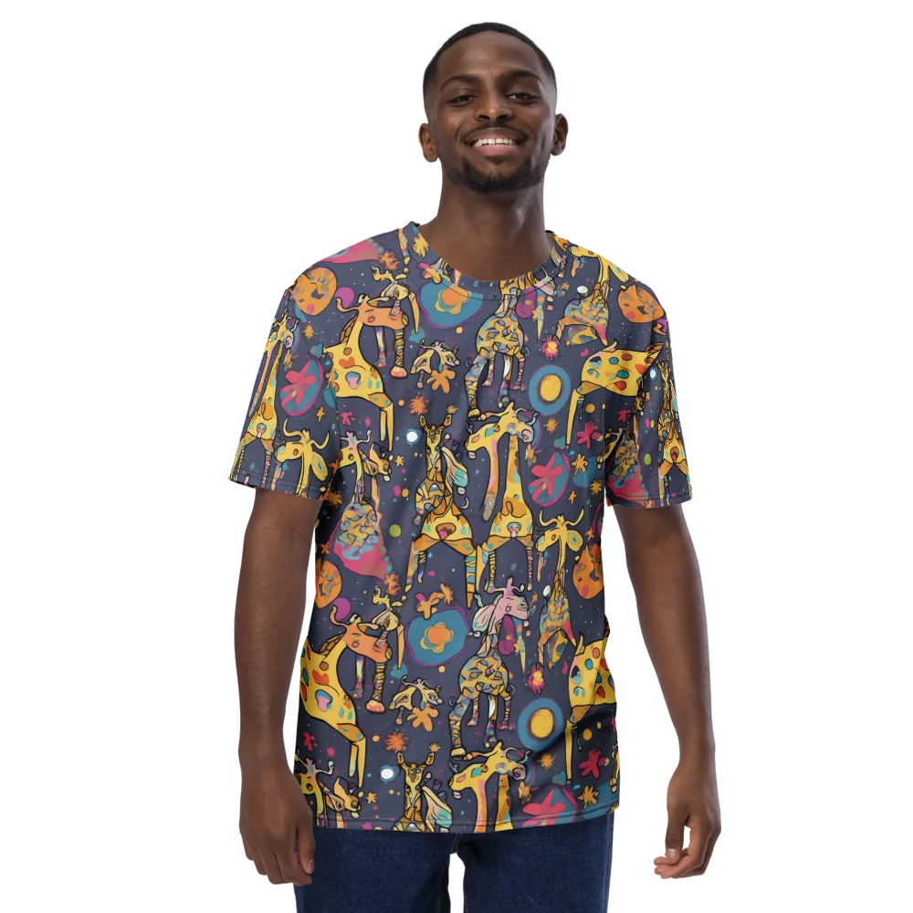 Neon Savannah on Men's Crew Neck T-Shirt — Front
