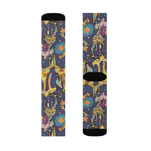 Neon Savannah on a Socks