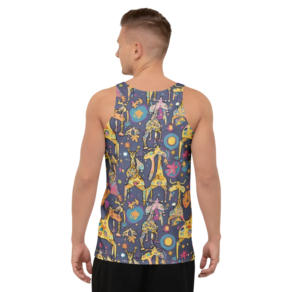 Neon Savannah on Men's Tank Top — Back