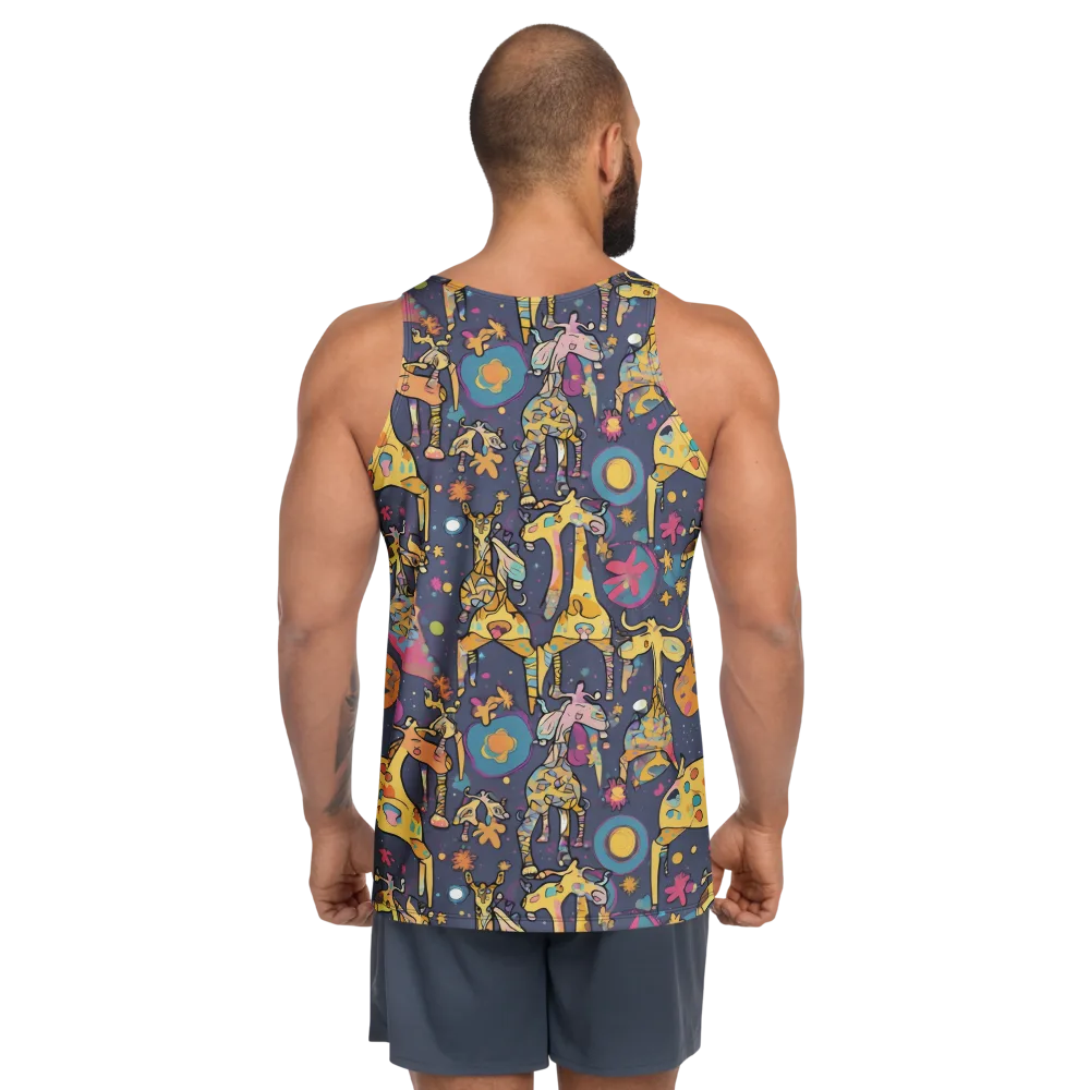 Neon Savannah on Men's Tank Top — Back