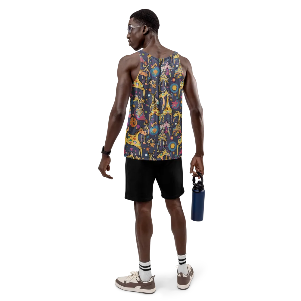 Neon Savannah on Men's Tank Top — Back