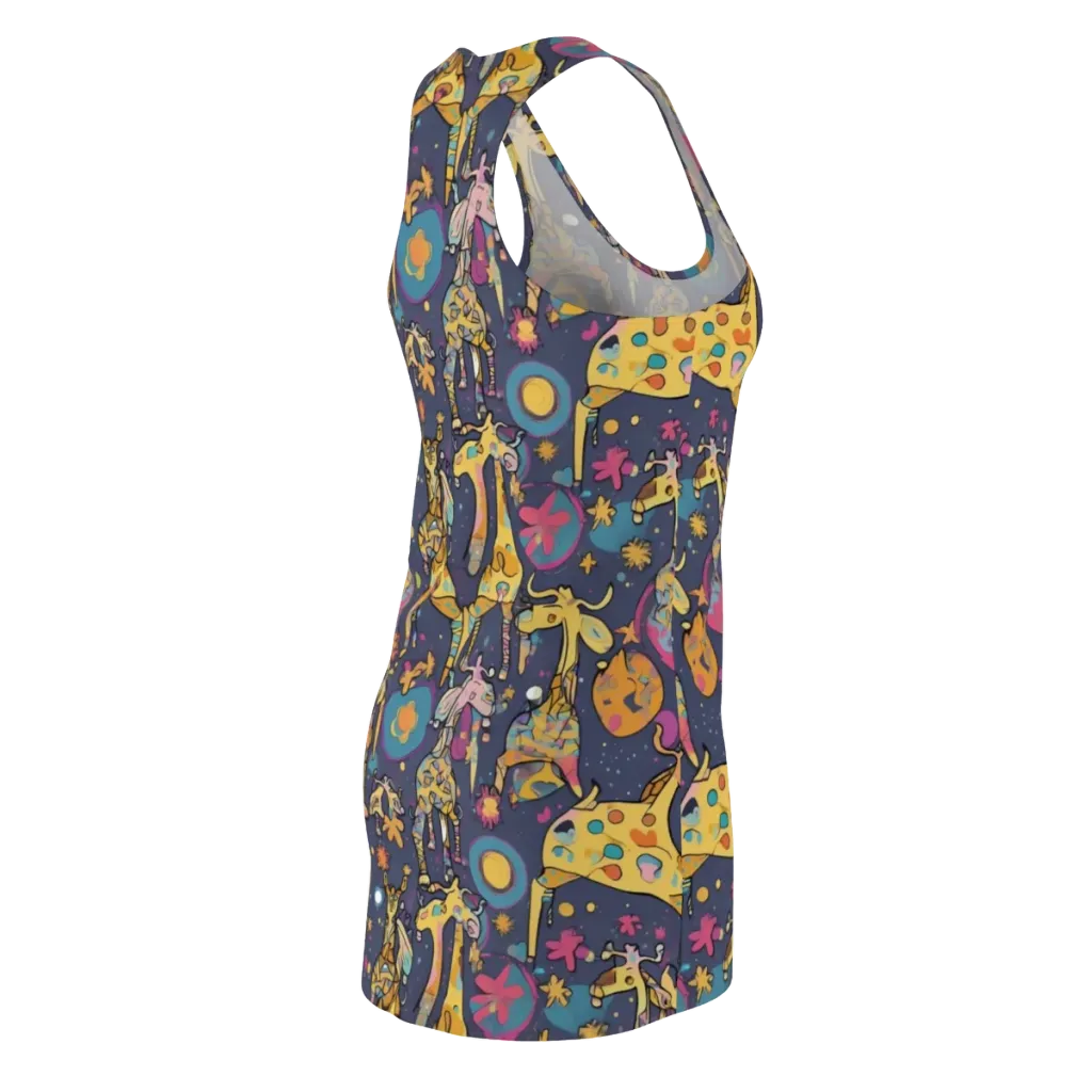 Neon Savannah on Racerback Dress — Back Side