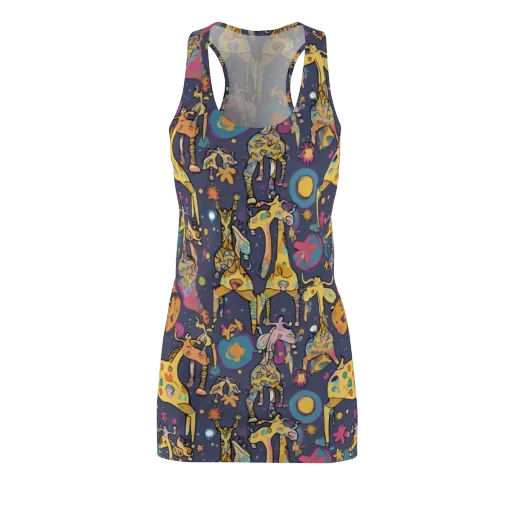 Neon Savannah on a Racerback Dress
