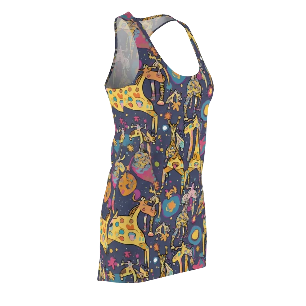 Neon Savannah on Racerback Dress — Front Side