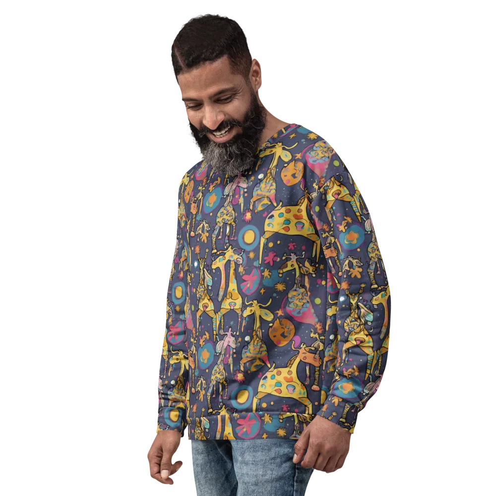 Neon Savannah on Sweatshirt — Left Front