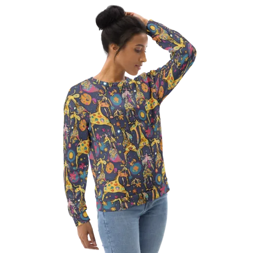 Neon Savannah on a Sweatshirt