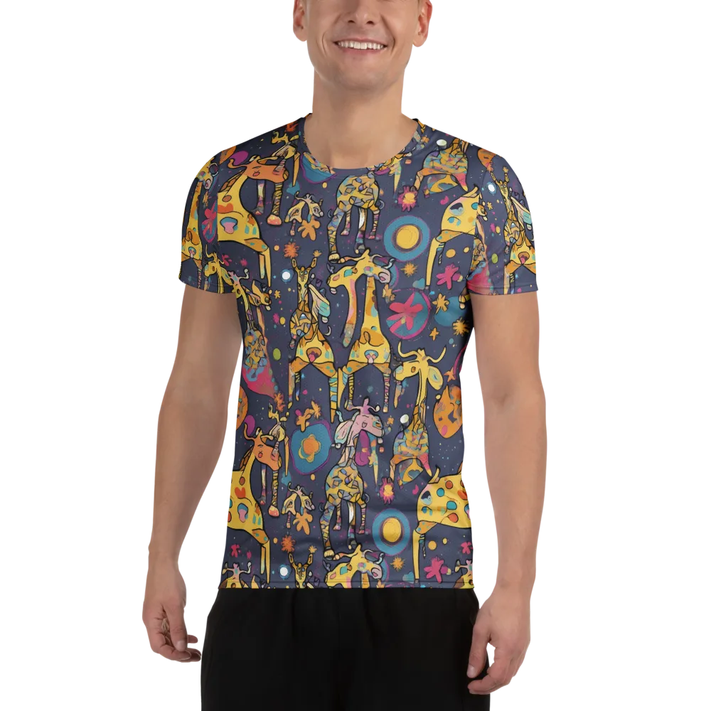 Neon Savannah on Men's Athletic T-Shirt — Front