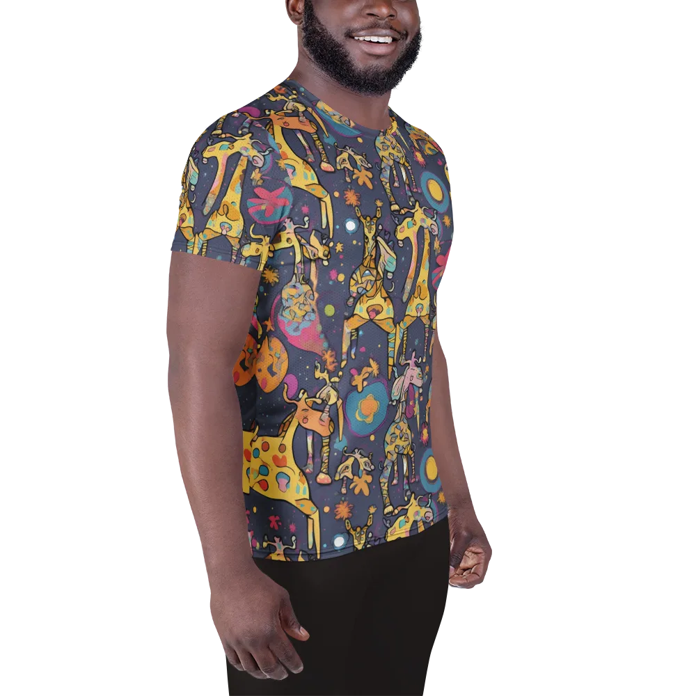 Neon Savannah on Men's Athletic T-Shirt — Right