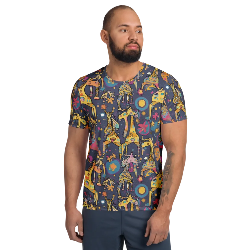 Neon Savannah on Men's Athletic T-Shirt — Front