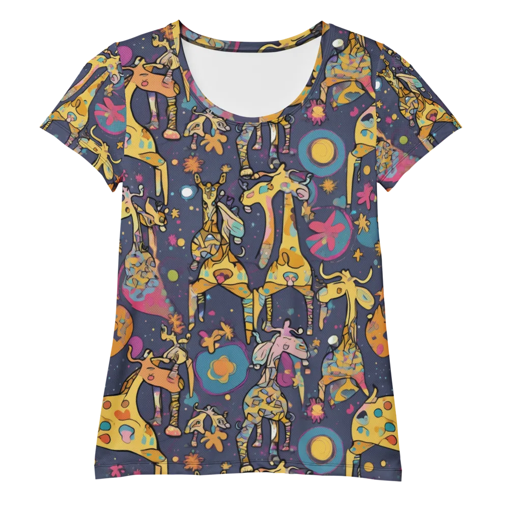 Neon Savannah on Women's Athletic T-Shirt — Front