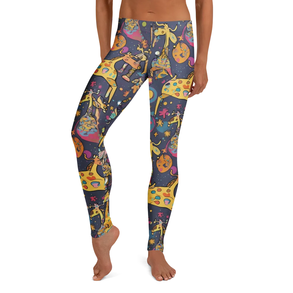 Neon Savannah on Leggings — Front