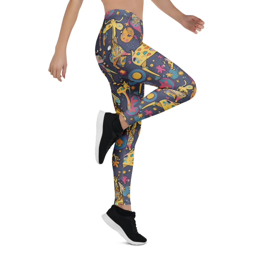 Neon Savannah on Leggings — Right