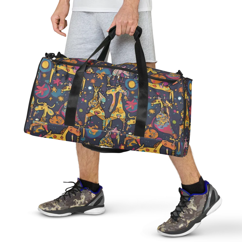 Neon Savannah on Duffle Bag — Front