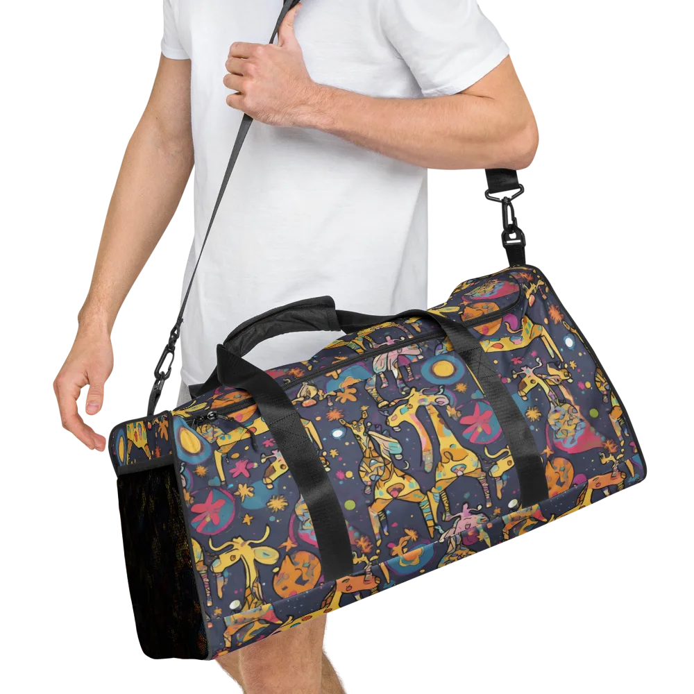 Neon Savannah on Duffle Bag — Right Front