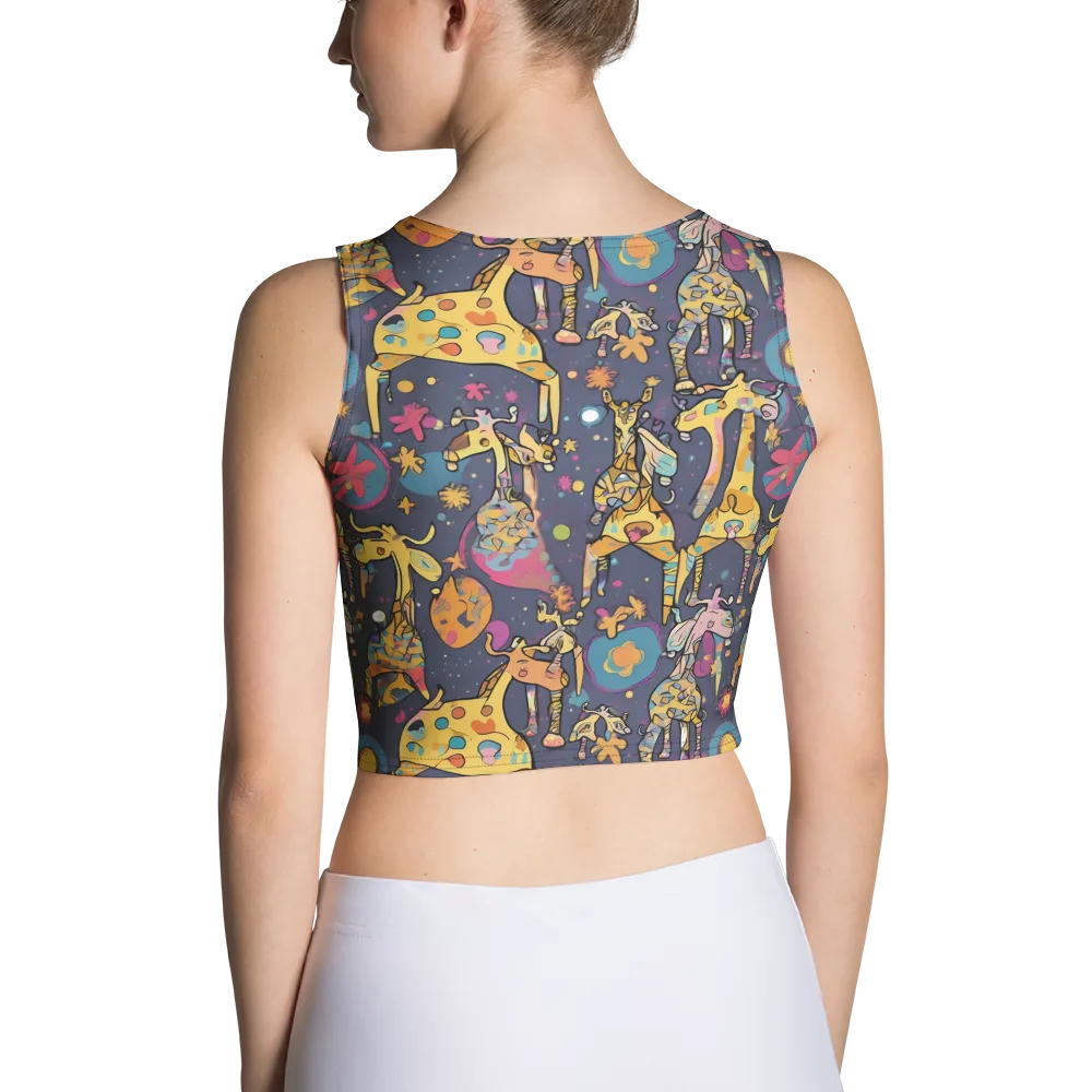 Neon Savannah on Crop Top — Back