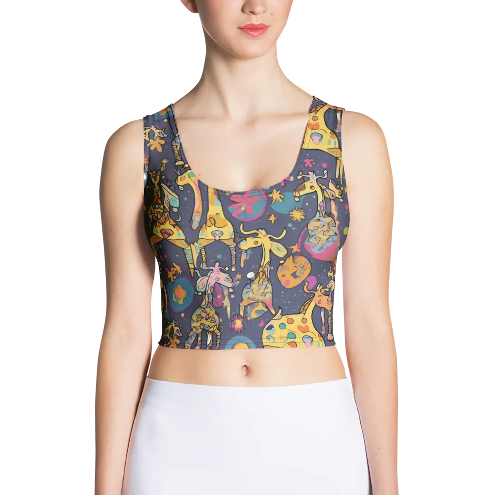 Neon Savannah on Crop Top — Front