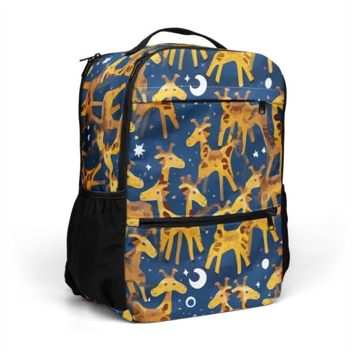 Midnight Giraffe on a Utility Backpack